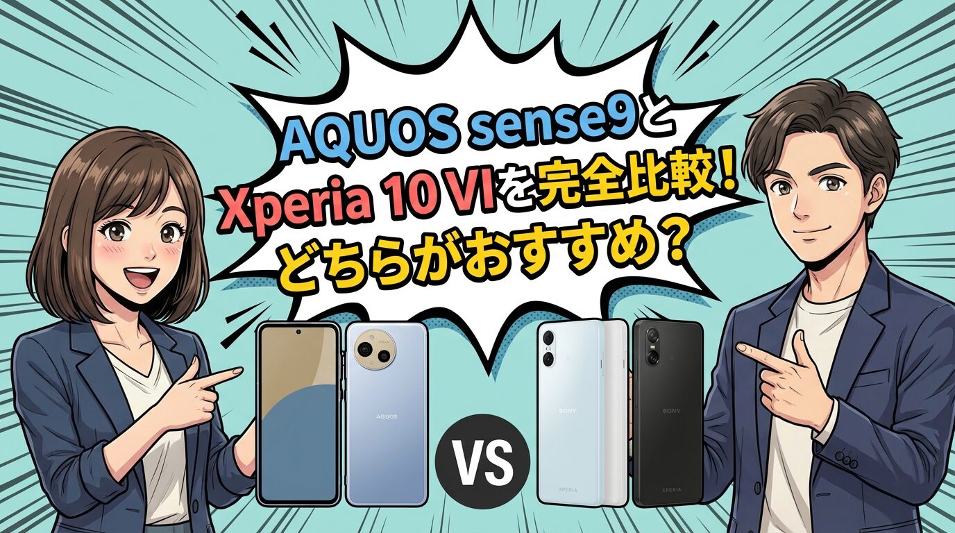 AQUOS sense9とXperia 10 VIを完全比較！どちらがおすすめ？