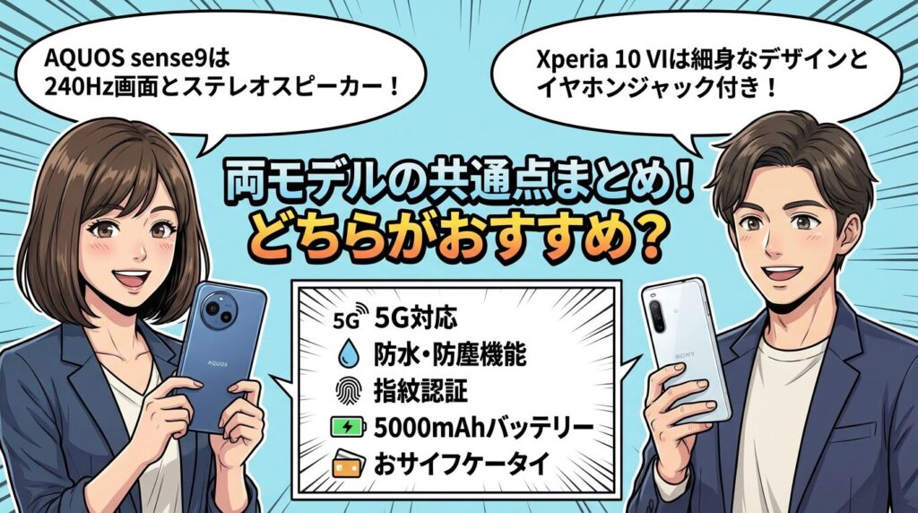 両モデルの共通点まとめ