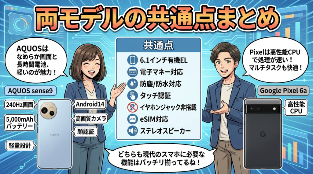 両モデルの共通点まとめ