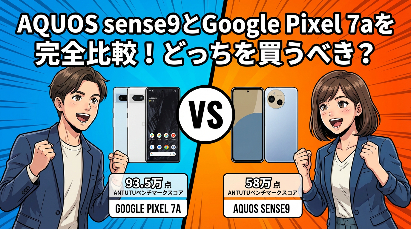 AQUOS sense9とGoogle Pixel 7aを完全比較！どっちを買うべき？