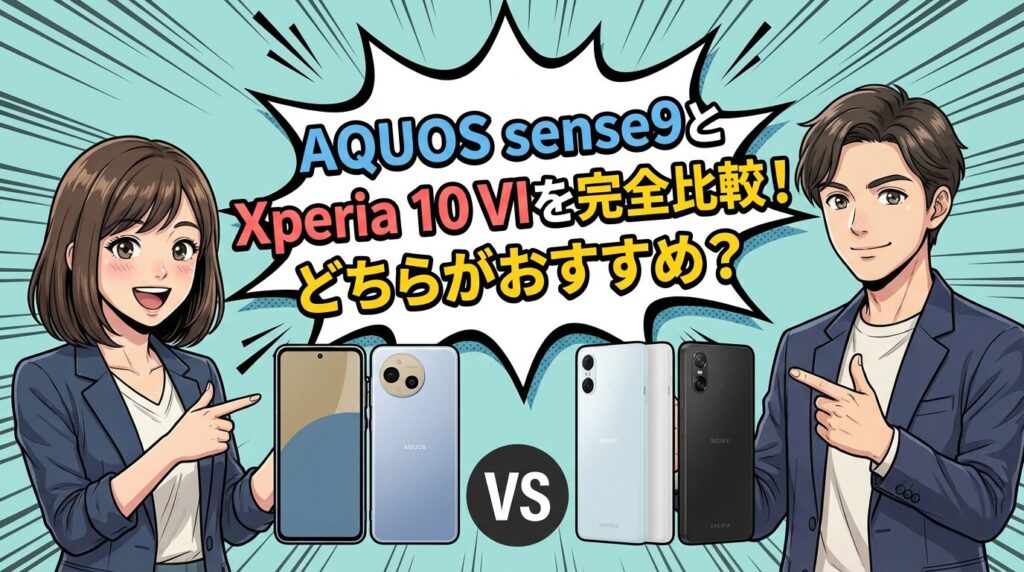 AQUOS sense9とXperia 10 VIを完全比較！どちらがおすすめ？