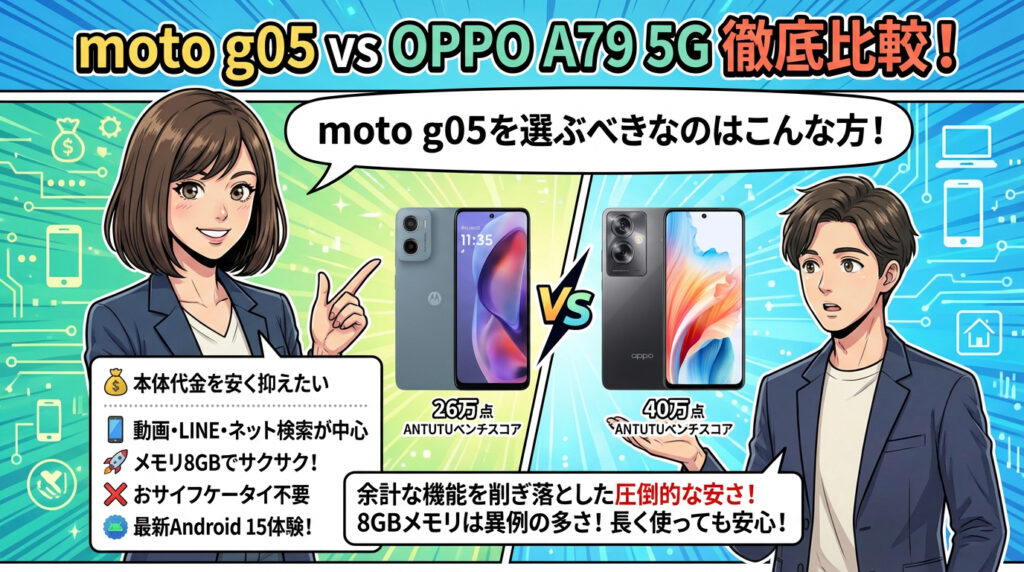 moto g05を選ぶべきなのはこのような方