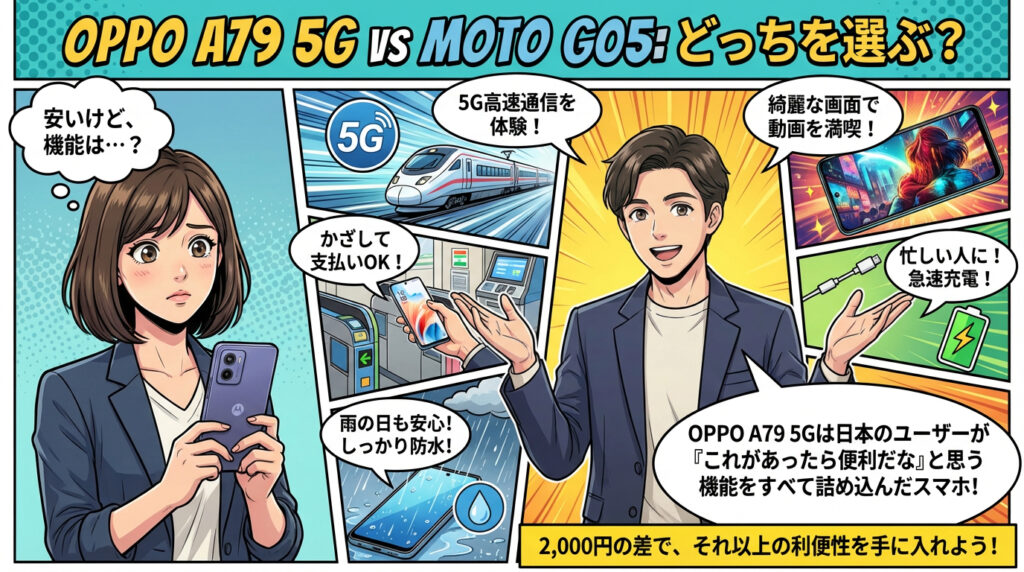 OPPO A79 5Gを選ぶべきなのはこのような方